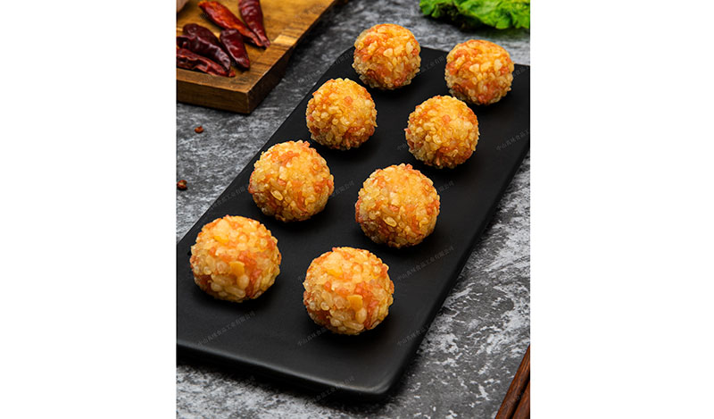 金沙虾球Shrimp balls with golden sands